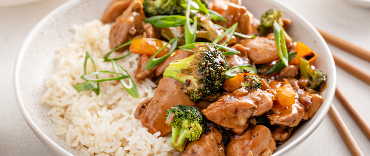 Do: Hähnchen-Reis-Pfanne mit Gemüse